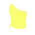 'Faer' One Shoulder Cropped Cami - Celes Fashion
